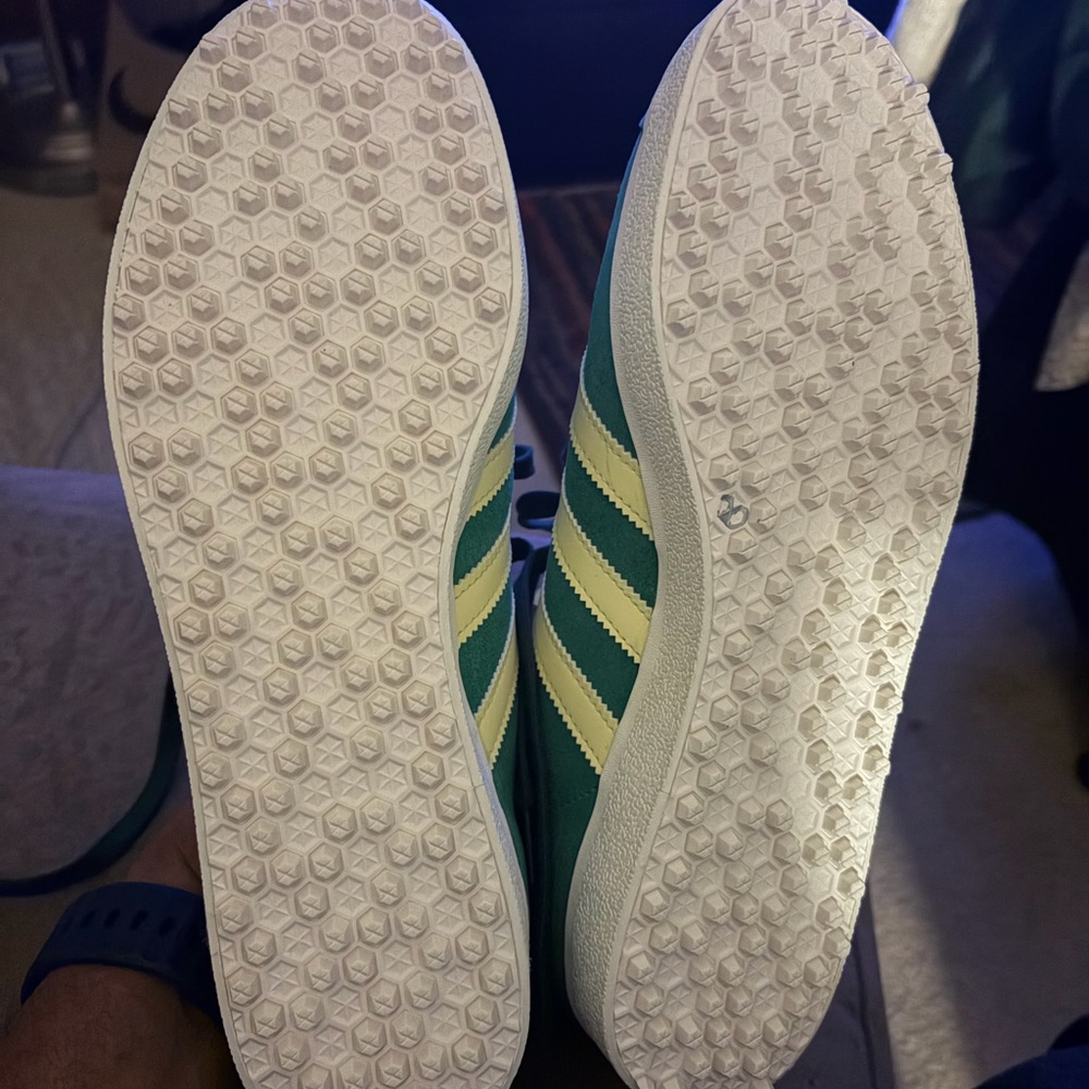 adidas Gazelle Green and Yellow Sneakers - Picture 3 of 3